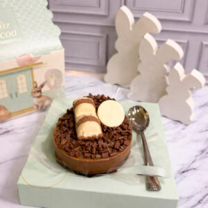 Casinha feliz com ovo de kinder Bueno